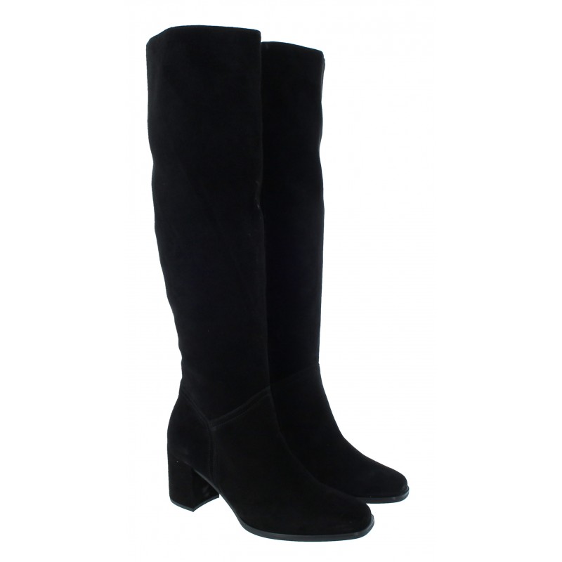 Canna 95.629 Knee High Boots - Black Suede