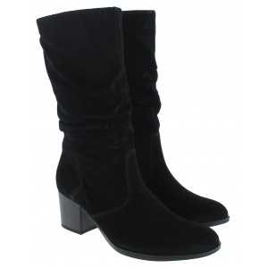 Gabor Ramona 72.994 Mid Calf Boots - Black Suede
