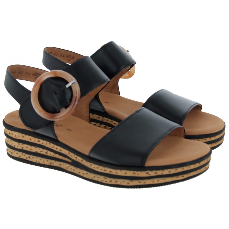 Andre 44.550 Sandals - Black Leather