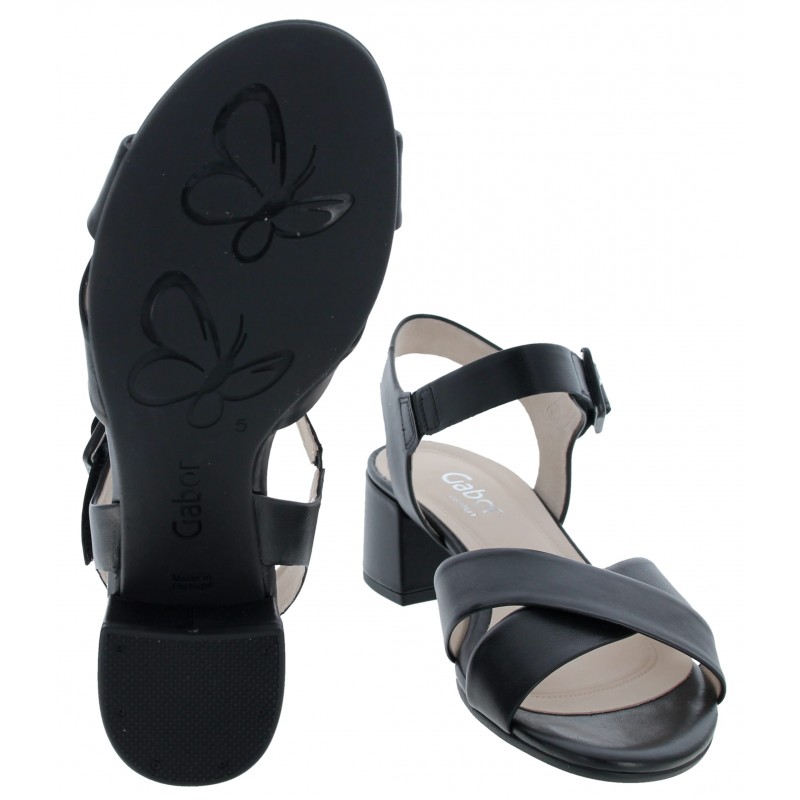 Jamma 42.913 Sandals - Black Leather