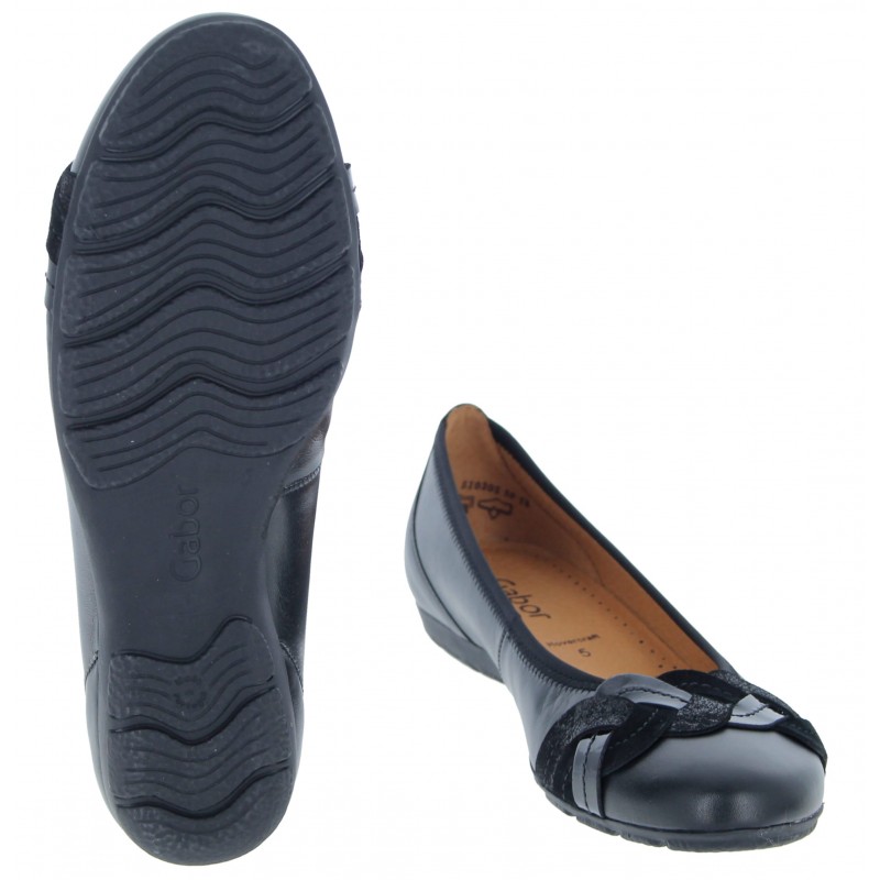 Redhill 24.160 Flat Shoes - Schwarz Leather