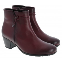 Gabor Ela 35.522 Ankle Boots - Bordeaux Leather 