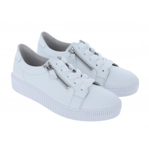 Gabor Wisdom 53.334 Casual Shoes - White Leather