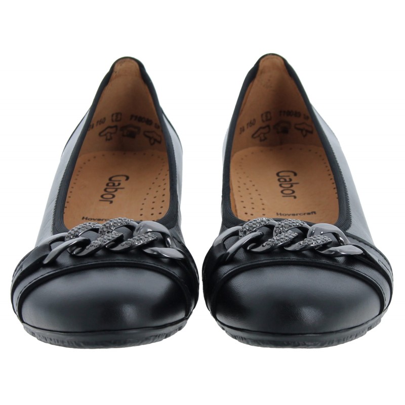 Rene 34.160 Flat Shoes - Black Letaher
