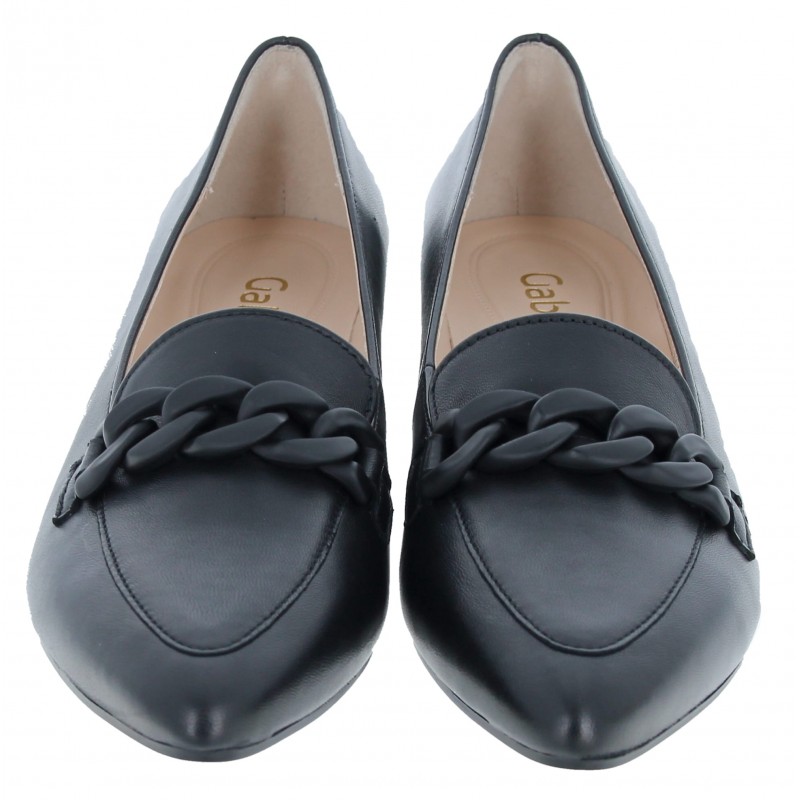 Hoolie 31.441 Court Shoes - Black Leather