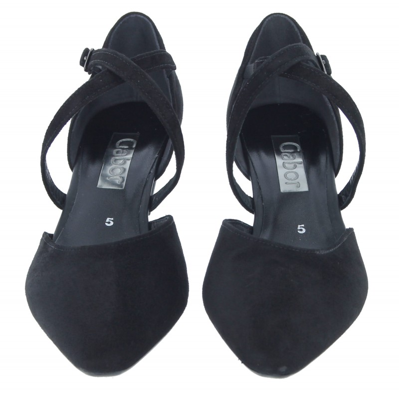 Callow 01.363 Court Shoes - Black Suede