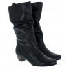 Rachel 36.072 Mid Calf Boots - Black Leather