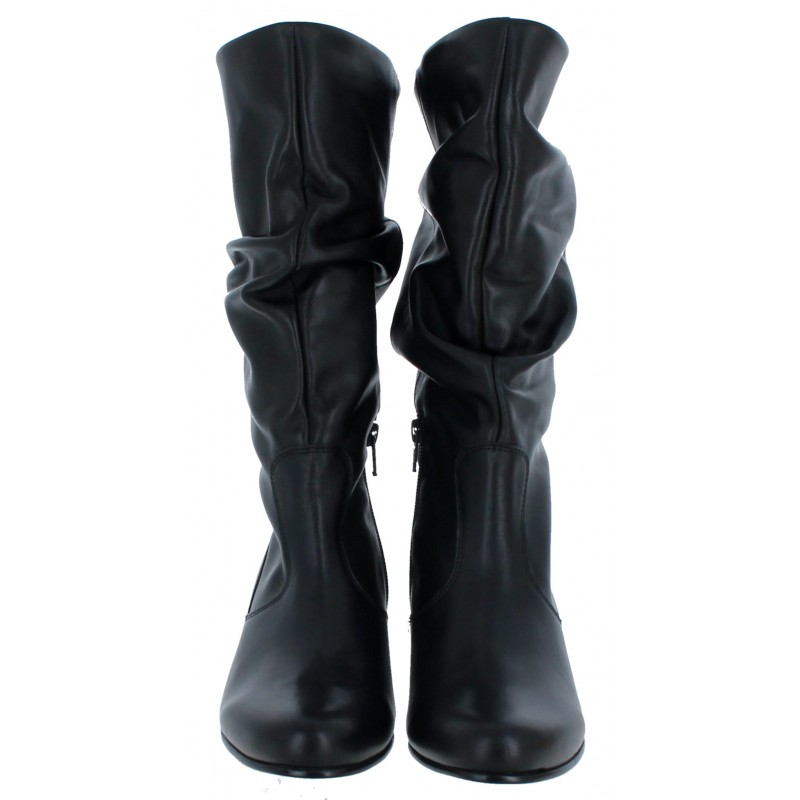 Rachel 36.072 Mid Calf Boots - Black Leather