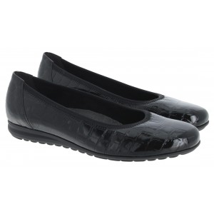 Gabor Splash 52.620 Flat Shoes - Black Patent