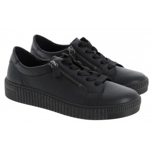 Gabor Wisdom 73.334.37 Casual Shoes - Black Leather