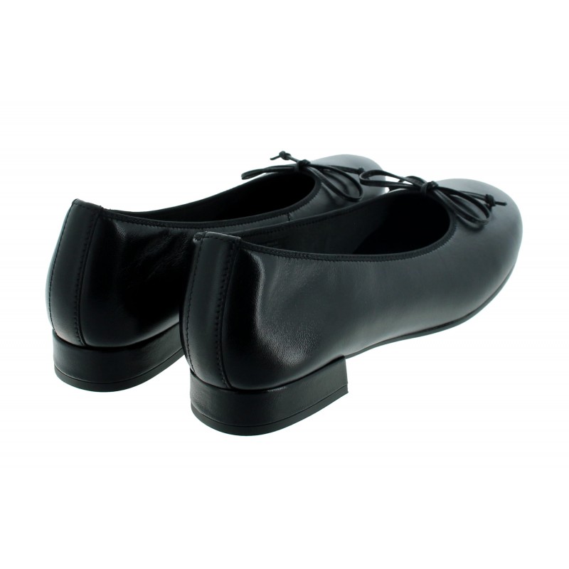 Honour 3021.01 Flat Shoes - Black Leather