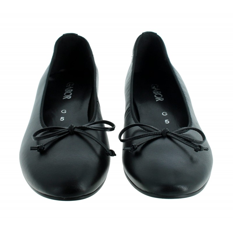Honour 3021.01 Flat Shoes - Black Leather
