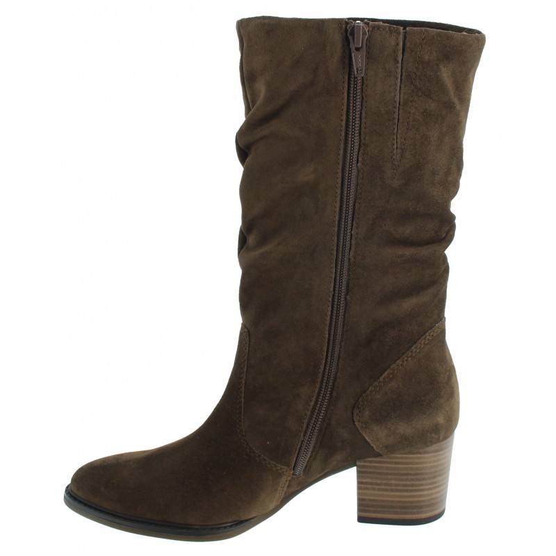 Ramona 8041.02 Mid-Calf Boots - Tan Suede