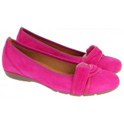 Gabor Resolution 44.165 Flat Shoes - Pink Suede