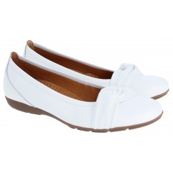 Gabor Resolution 44.165 Flat Shoes - White Leather