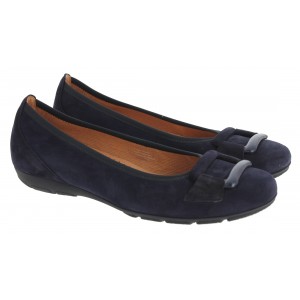 Gabor Raven 64.166 Ballet Pumps - Atlantik Suede