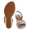 Moon 82.712 Wedge Sandals - Puder Leather