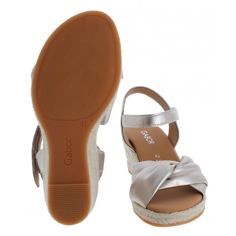 Moon 82.712 Wedge Sandals - Puder Leather