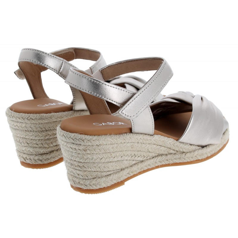 Moon 82.712 Wedge Sandals - Puder Leather