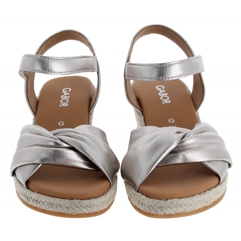 Moon 82.712 Wedge Sandals - Puder Leather