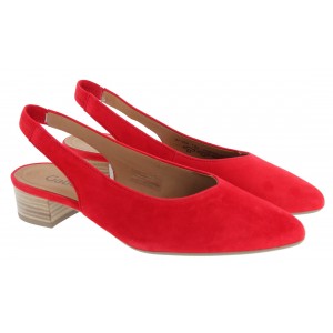 Gabor Mack 61.520 Slingback Shoes - Fire Suede