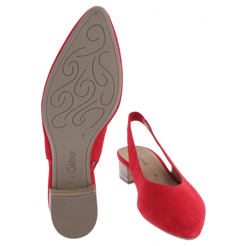 Mack 61.520 Slingback Shoes - Fire Suede