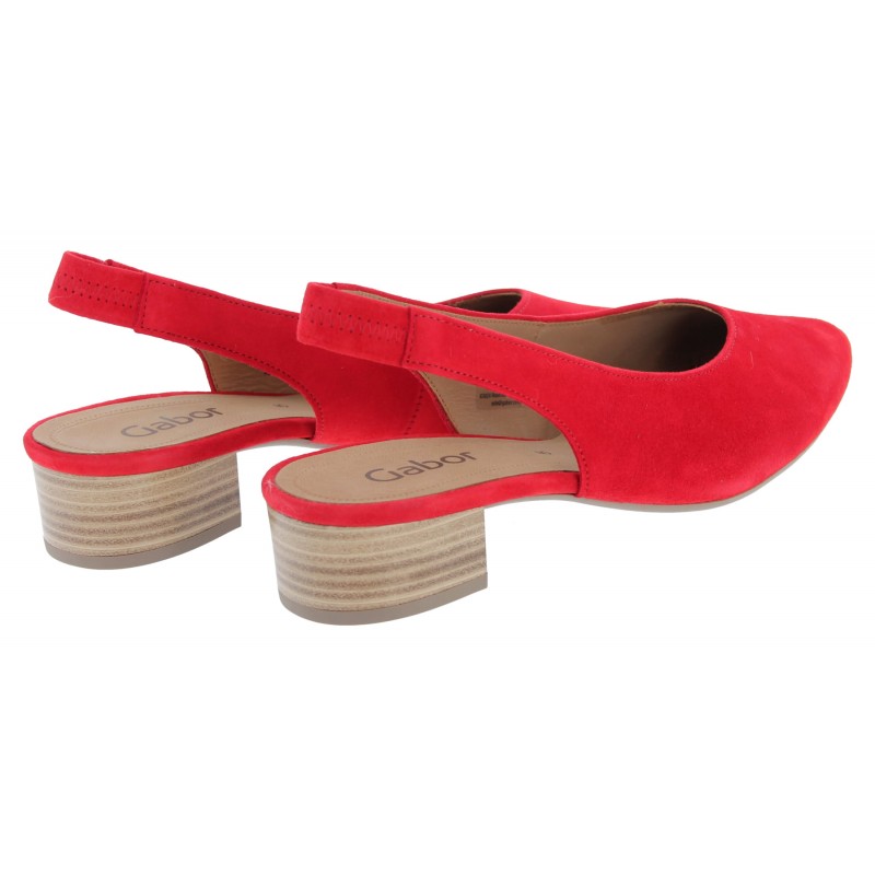 Mack 61.520 Slingback Shoes - Fire Suede