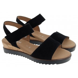 Gabor Raynor 82.750 Sandals - Black Suede