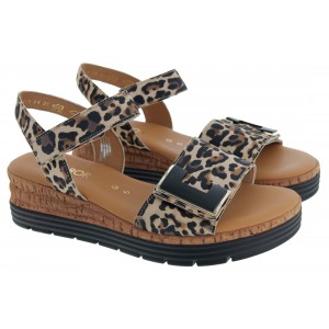 Gabor Shout 82.700 Sandals - Natur Leopard