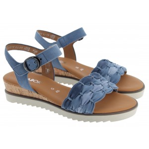 Gabor Revo 82.758 Sandals - Heaven Blue Suede
