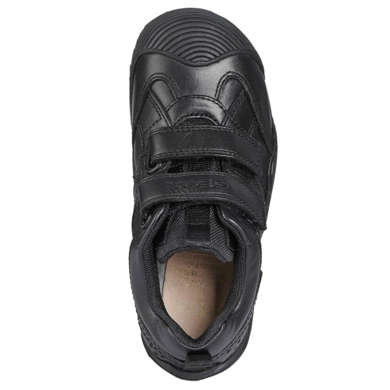 Savage A J0424A School Shoes - Black Leather