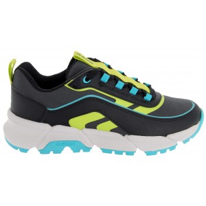 Geox J Flexyper Plus J56MVB Trainers - Black/Light Blue