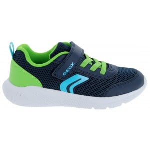 Geox J Sprintye J36GBA Trainers - Navy /Lime
