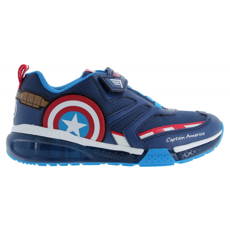 J36FEC J Bayonyc 'Captain America' Trainers - Navy/Red