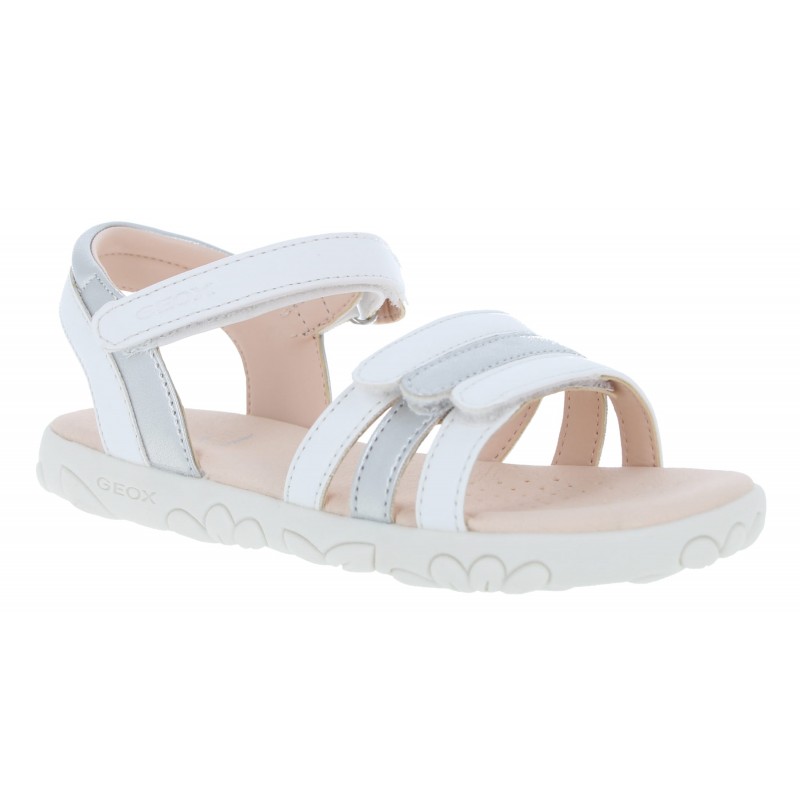 J258ZA J S.Haiti G A Sandals - White/Silver