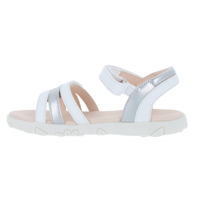 J258ZA J S.Haiti G A Sandals - White/Silver