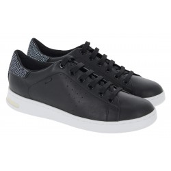 Geox Jaysen D621BA Trainers - Black Leather