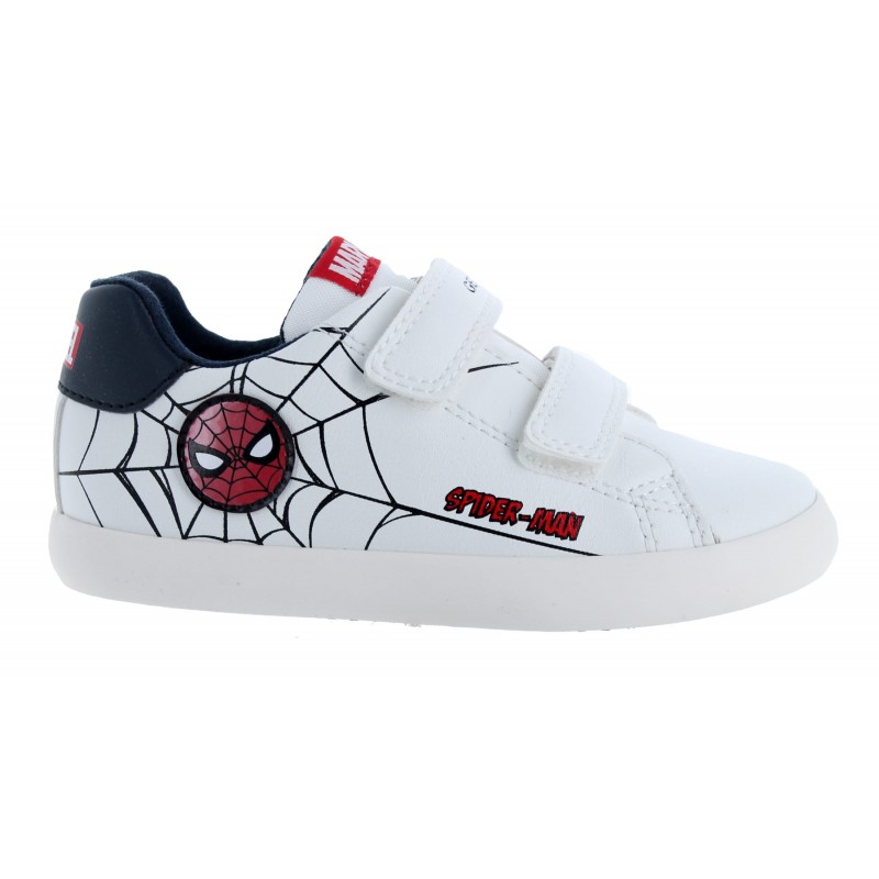 B Gisli B451NE Spiderman Trainers - White