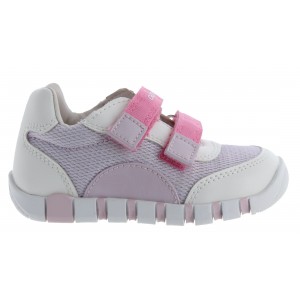 Geox B Iupidoo B3558A  Trainers - White /  Lilac Synthetic 