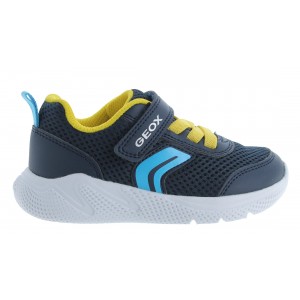 Geox B Sprintye B454UC Trainers - Navy / Yellow 