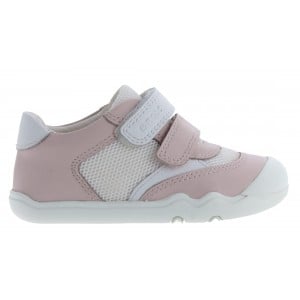 Geox B Steppieup B6563A Boots - Light Rose / White Leather