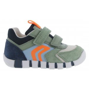 Geox Lupidoo B3555D Trainers - Olive / Navy 
