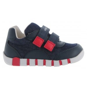 Geox B Lupidoo B3555C Toddler Trainers -Navy / Red