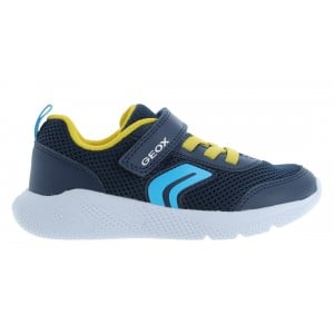 Geox J Sprintye J36GBA Trainers - Navy / Yellow