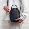585554 Handbag - Navy Leather