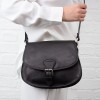 913121 Saddle Bag - Black Leather