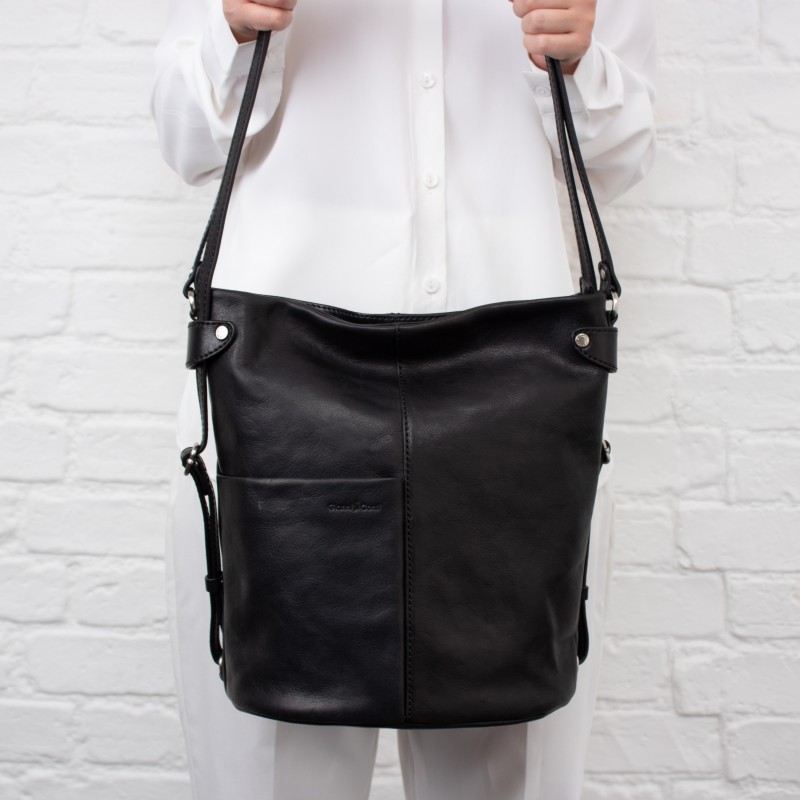 913307 Backpack - Black Leather