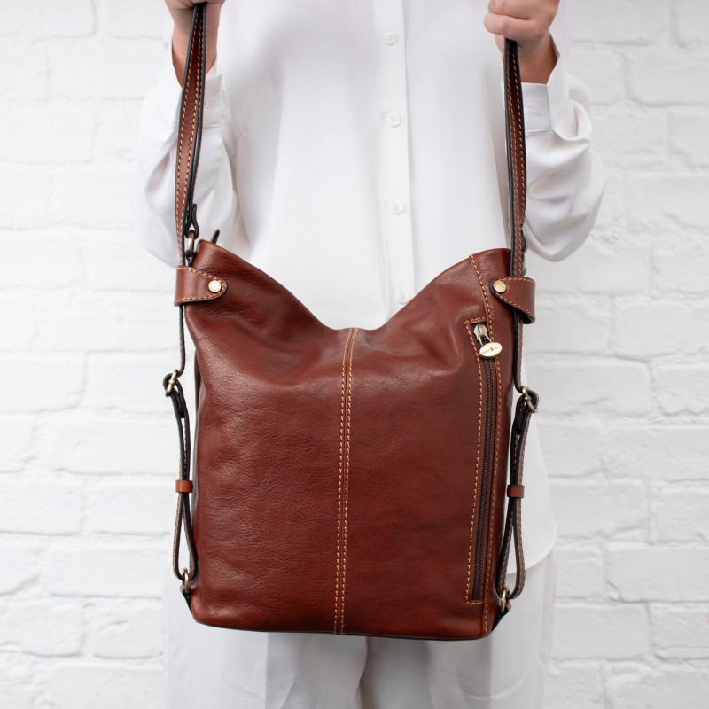 913307 Backpack - Cognac Leather