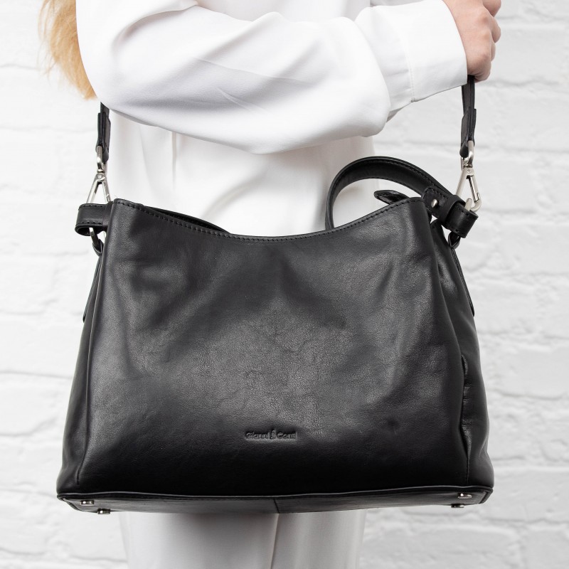 913156 Handbag - Black Leather