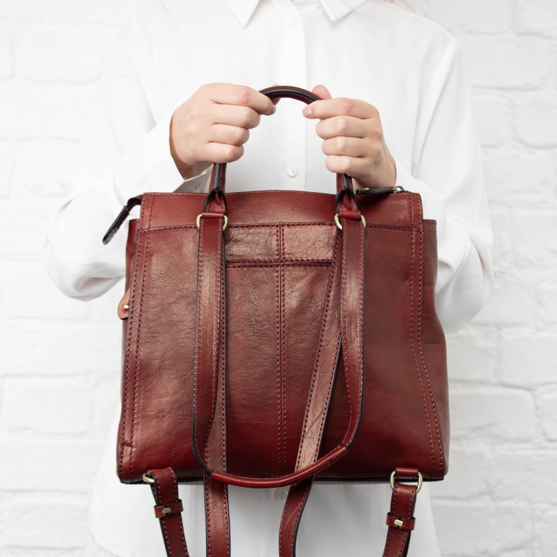 9440551 Backpack -  Rosso Leather